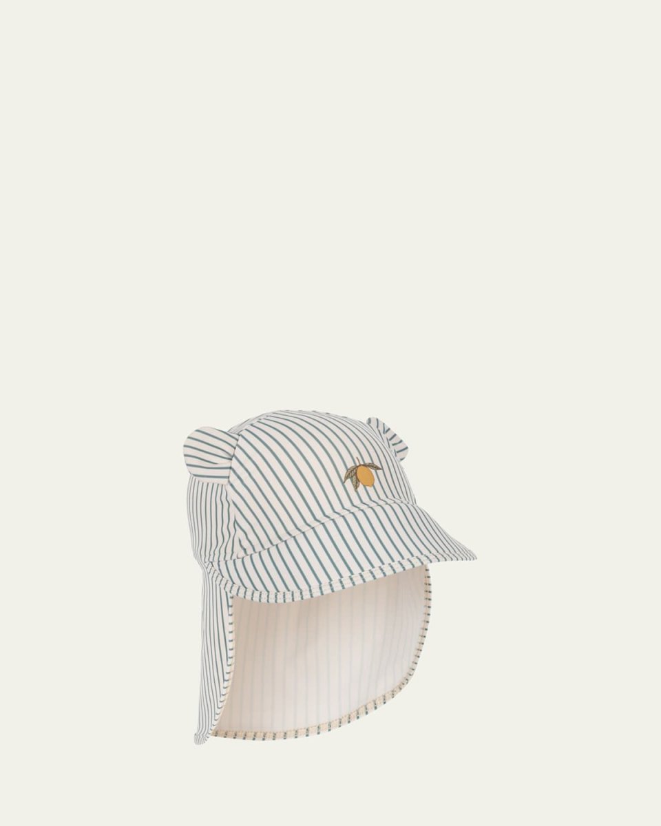 Boy's Aster Striped Swim Hat, Size Newborn-4